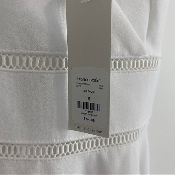 NWT Francesca’s white dress - Picture 2 of 4